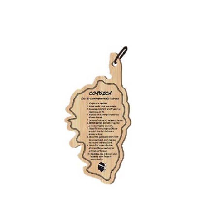 Planche à découper les 10 commandements corses Planche à découper les 10 commandements corses